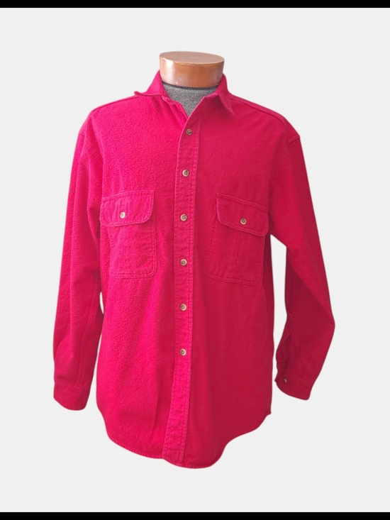 St. John's Bay Other - St John's Bay Long-Sleeve Red Button-Up Cotton LT